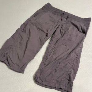 lululemon dance studio crops purple 12